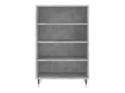 Aparador alto madera de ingeniería gris hormigón 57x35x90 cm ES62467