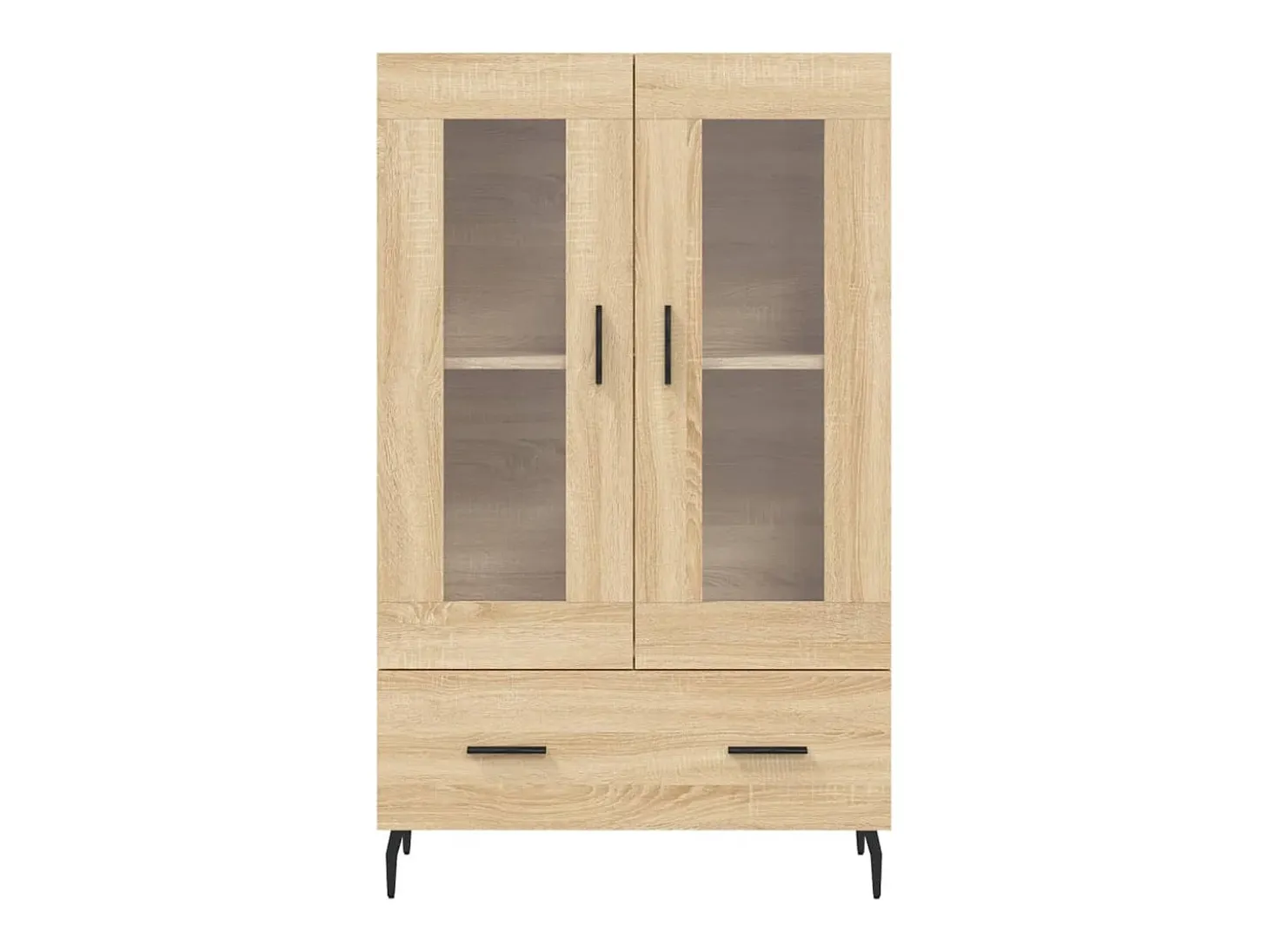 Aparador alto madera de ingeniería roble Sonoma 69,5x31x115 cm