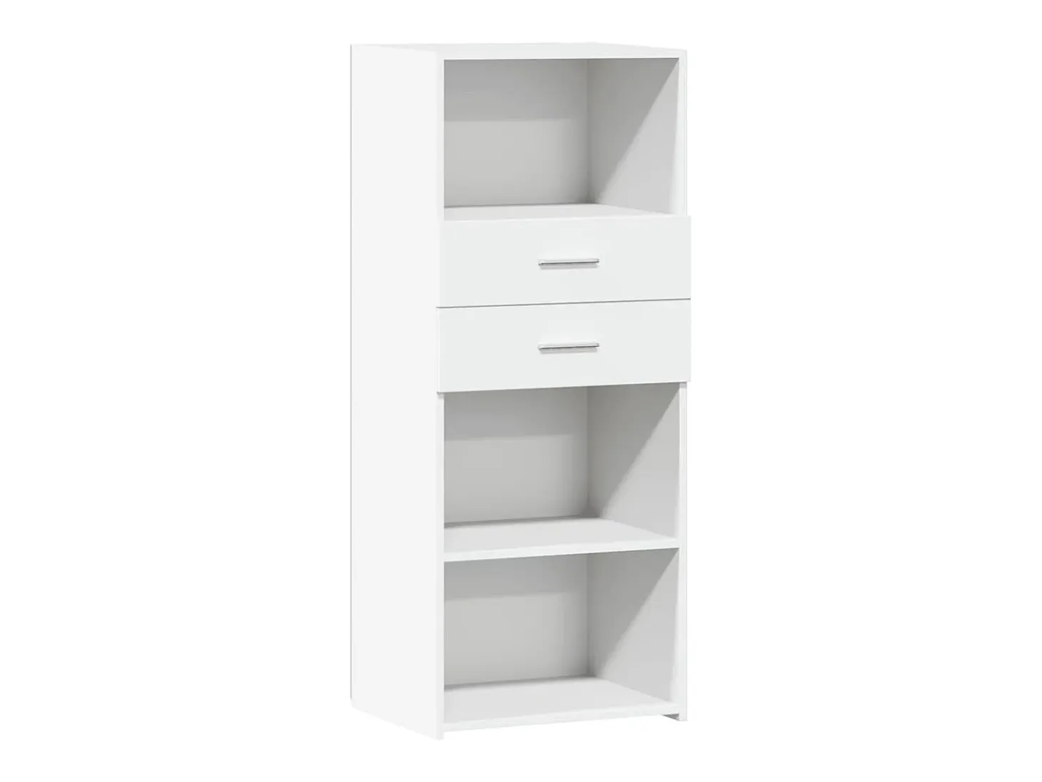 Aparador alto madera de ingeniería blanco 50x42,5x124 cm