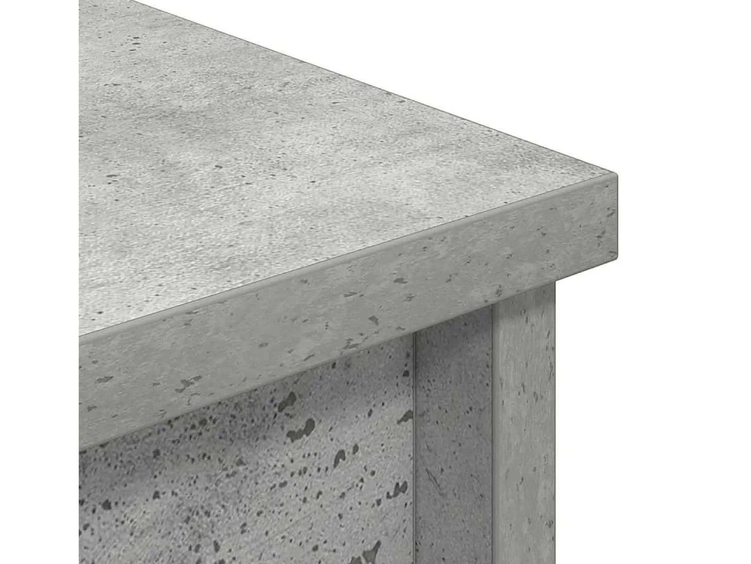 Aparador alto madera de ingeniería gris hormigón 70x35x180 cm
