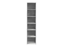 Aparador alto madera de ingeniería gris 40x41x185 cm