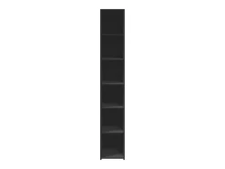 Aparador alto madera de ingeniería negro 30x41x185 cm