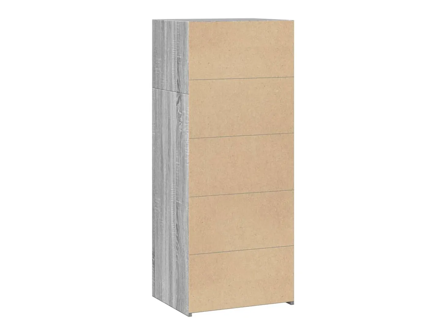 Aparador alto madera de ingeniería gris Sonoma 50x41x124 cm