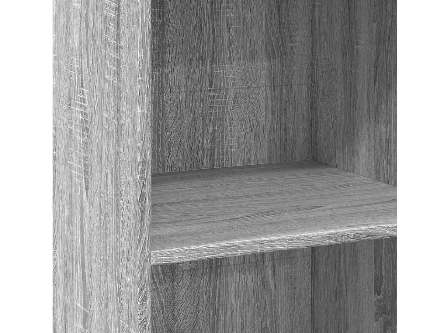 Aparador alto madera de ingeniería gris Sonoma 50x41x124 cm