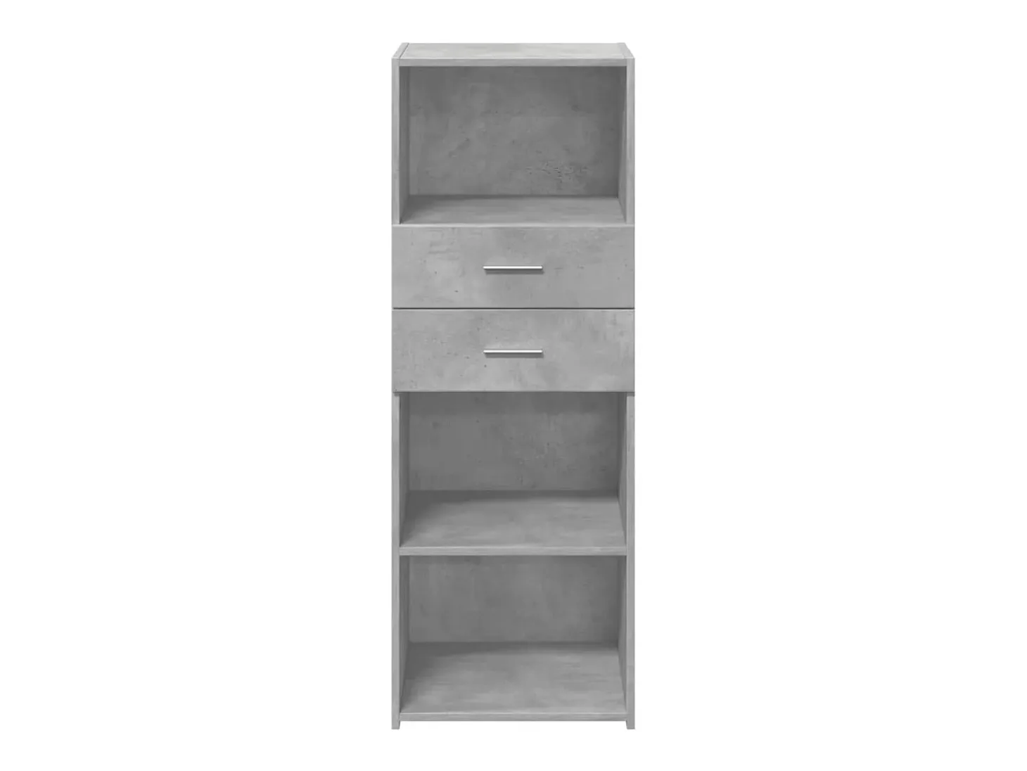 Aparador alto madera de ingeniería gris hormigón 45x42,5x124 cm