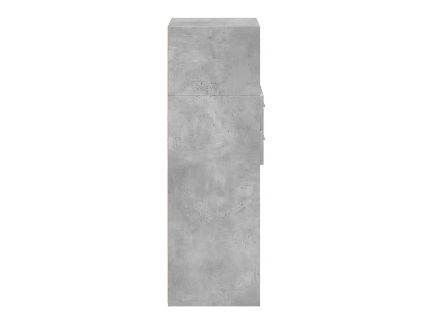 Aparador alto madera de ingeniería gris hormigón 45x42,5x124 cm