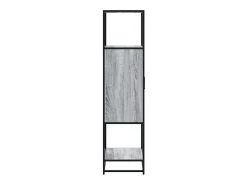 Aparador alto madera de ingeniería y metal gris Sonoma
