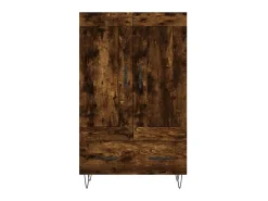 Aparador alto madera de ingeniería roble ahumado 69,5x31x115 cm ES18169