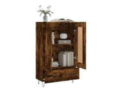Aparador alto madera de ingeniería roble ahumado 69,5x31x115 cm ES18169