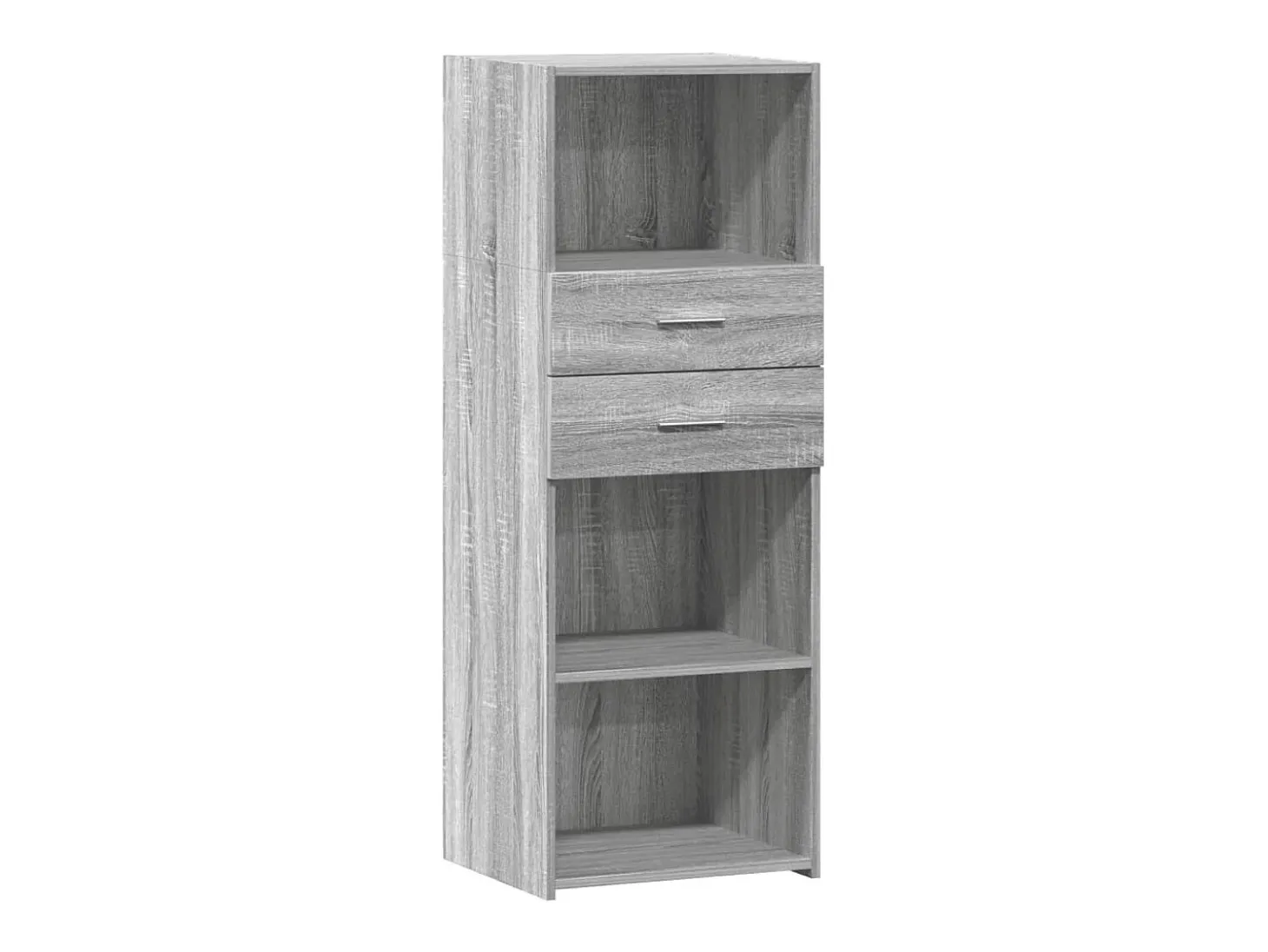 Aparador alto madera de ingeniería gris Sonoma 45x42,5x124 cm