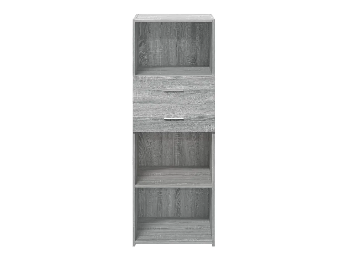 Aparador alto madera de ingeniería gris Sonoma 45x42,5x124 cm