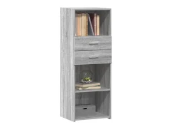 Aparador alto madera de ingeniería gris Sonoma 45x42,5x124 cm