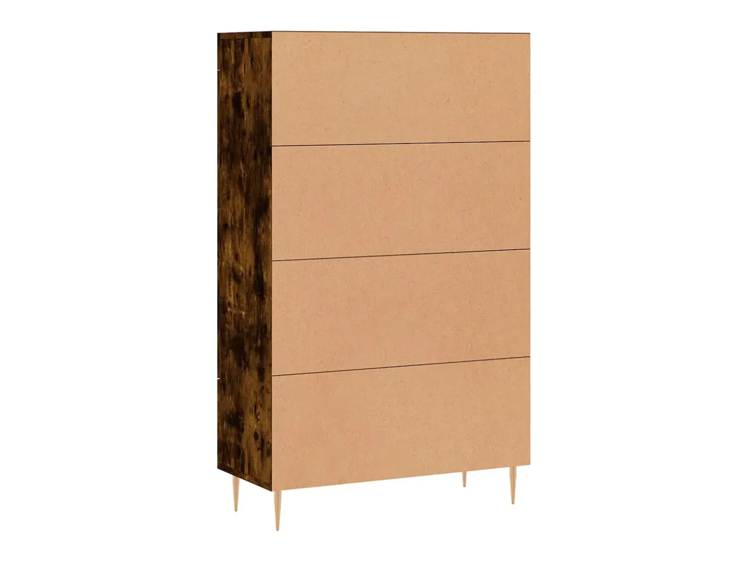 Aparador alto madera de ingeniería roble ahumado 69,5x31x115 cm