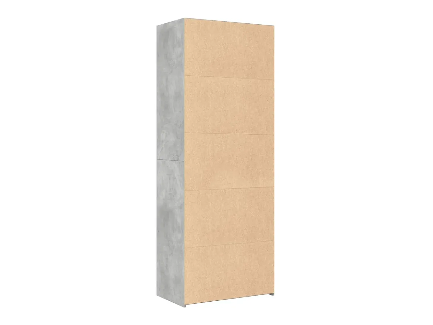 Aparador alto madera de ingeniería gris hormigón 70x41x185 cm