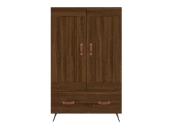 Aparador alto madera de ingeniería roble marrón 69,5x31x115 cm ES75926