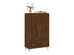 Aparador alto madera de ingeniería roble marrón 69,5x31x115 cm ES75926