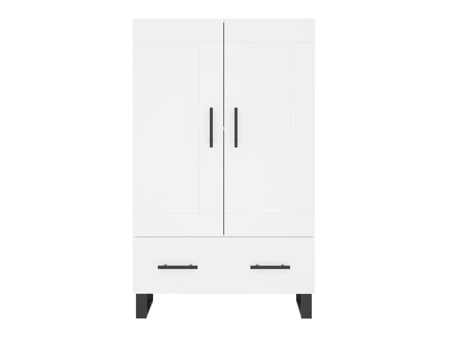 Aparador alto madera de ingeniería blanco 69,5x31x115 cm ES25485
