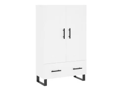 Aparador alto madera de ingeniería blanco 69,5x31x115 cm ES25485