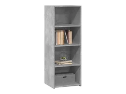 Aparador alto madera de ingeniería gris hormigón 45x41x124 cm