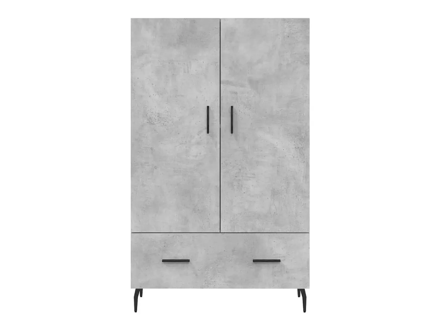 Aparador alto madera de ingeniería gris hormigón 69,5x31x115 cm