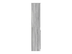 Aparador alto madera de ingeniería gris Sonoma 70x35x180 cm