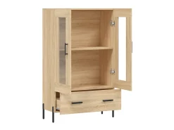 Aparador alto madera de ingeniería roble Sonoma 69,5x31x115 cm ES18338
