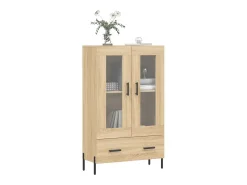 Aparador alto madera de ingeniería roble Sonoma 69,5x31x115 cm ES18338