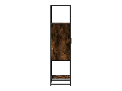 Aparador alto madera de ingeniería y metal 35,5x35x139 cm