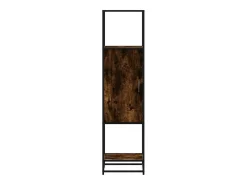 Aparador alto madera de ingeniería y metal 35,5x35x139 cm