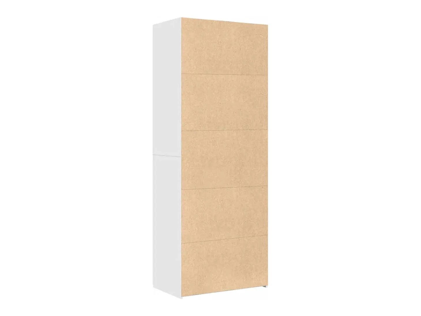 Aparador alto madera de ingeniería blanco 70x42,5x185 cm