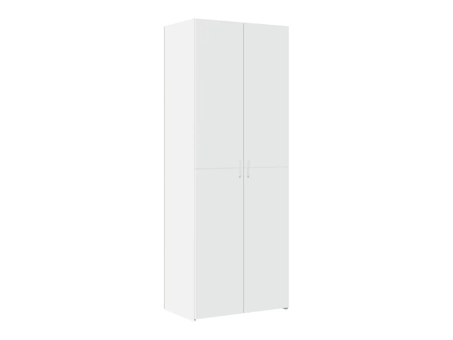 Aparador alto madera de ingeniería blanco 70x42,5x185 cm