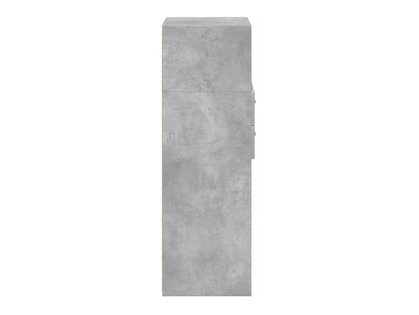 Aparador alto madera de ingeniería gris hormigón 30x42,5x124 cm