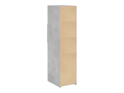 Aparador alto madera de ingeniería gris hormigón 30x42,5x124 cm