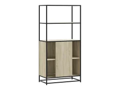 Aparador alto madera de ingeniería y metal Sonoma 68x35x139 cm
