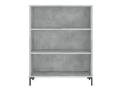 Aparador alto madera ingeniería gris hormigón 69,5x32,5x180 cm ES25796