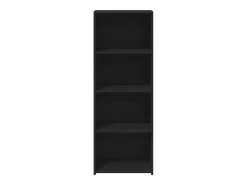 Aparador alto madera ingeniería negro 45x41x124 cm