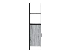 Aparador alto madera ingeniería metal gris sonoma 35,5x35x13 cm