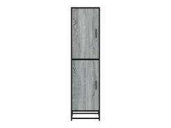 Aparador alto madera ingeniería metal gris sonoma 35,5x35x13 cm