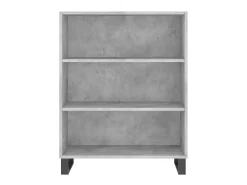 Aparador alto madera ingeniería gris hormigón 69,5x32,5x180 cm ES37527