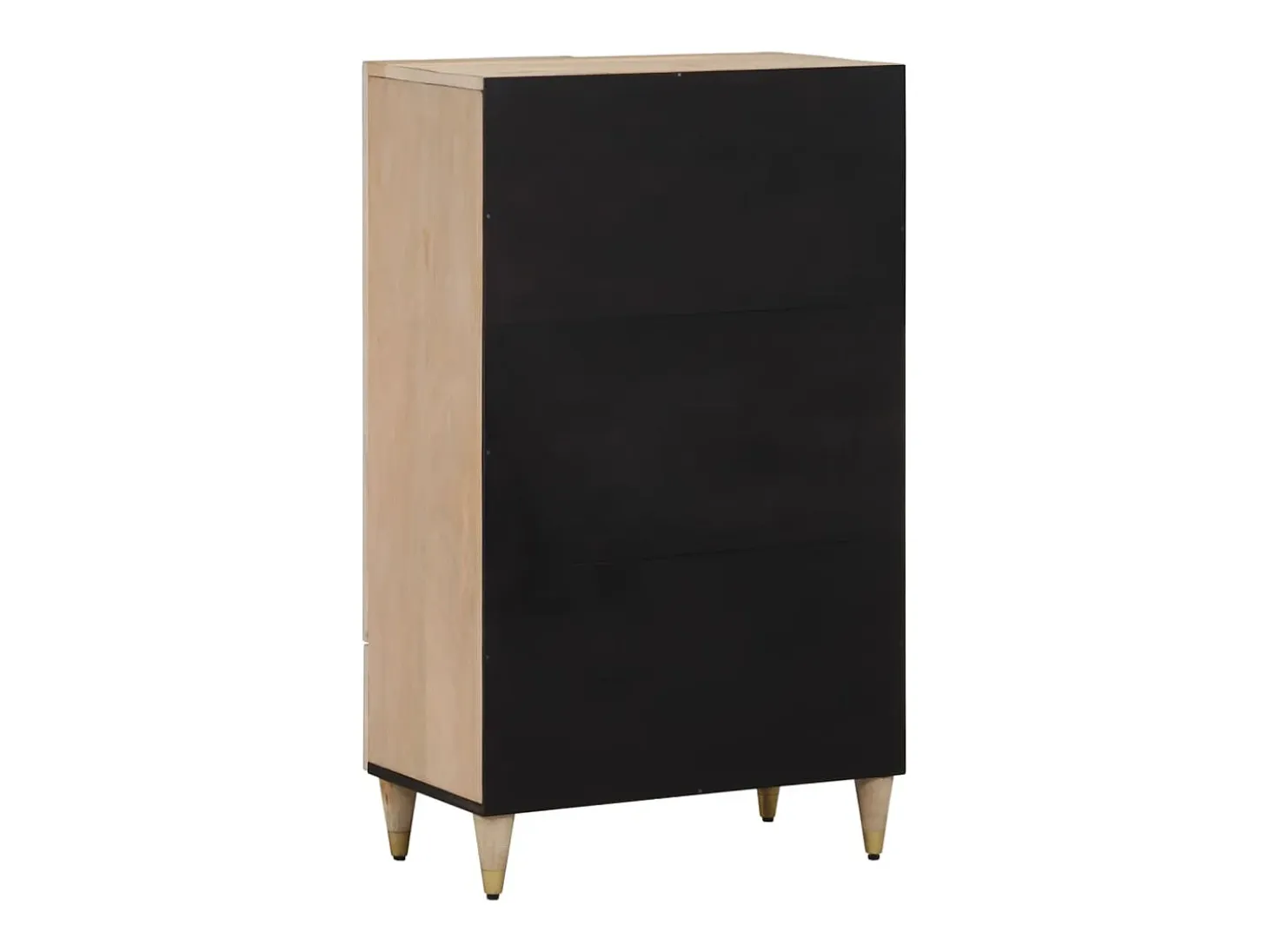 Aparador alto madera maciza de mango 60x33x100 cm ES937678