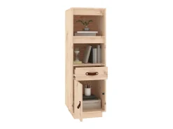 Aparador alto madera maciza de pino 34x40x108,5 cm ES20474