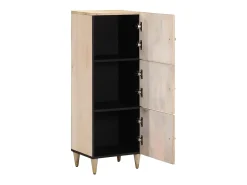 Aparador alto madera maciza de mango 40x33x110 cm