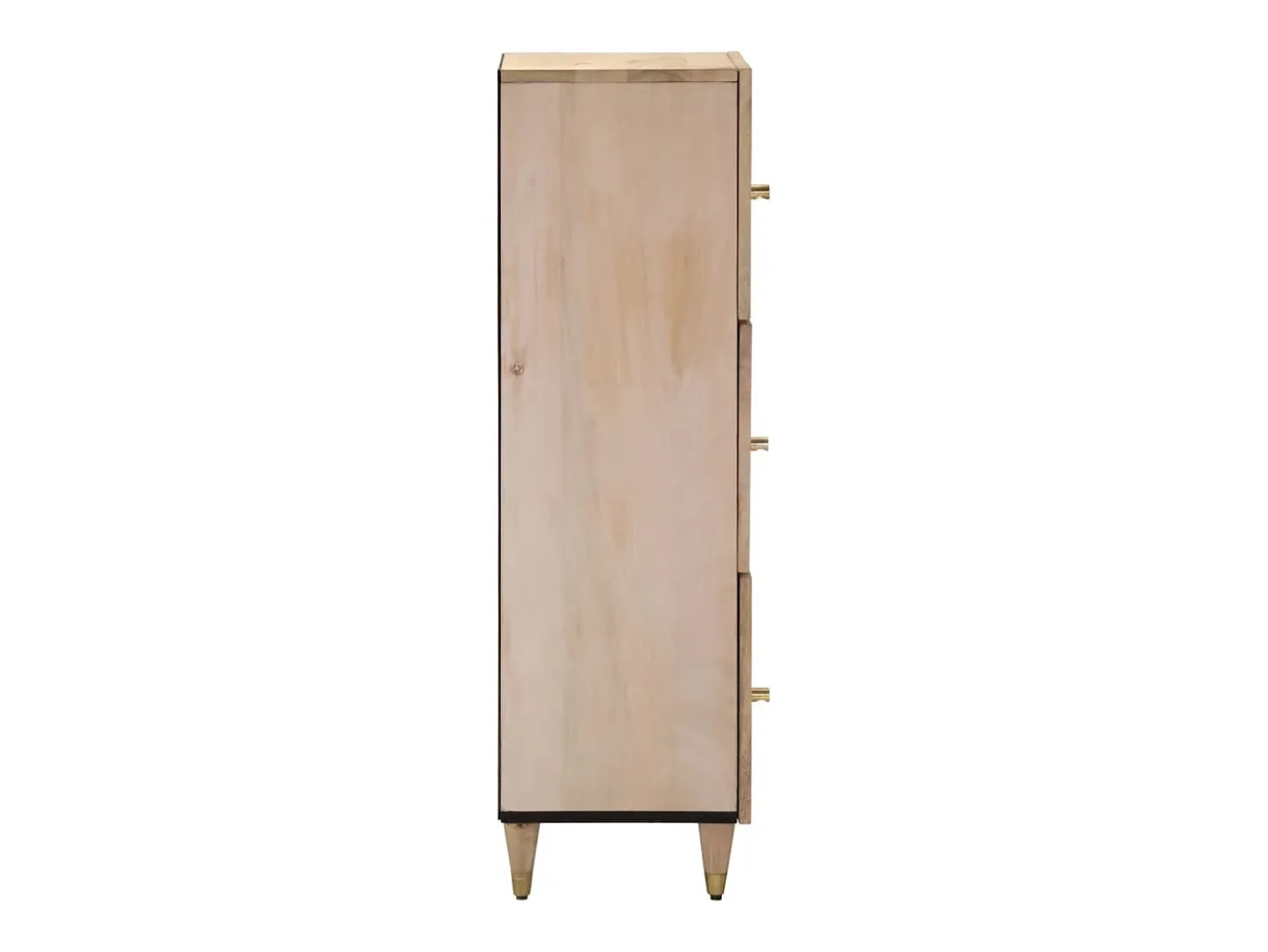Aparador alto madera maciza de mango 40x33x110 cm