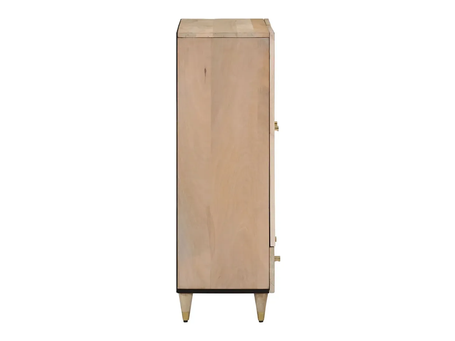 Aparador alto madera maciza de mango 60x33x100 cm