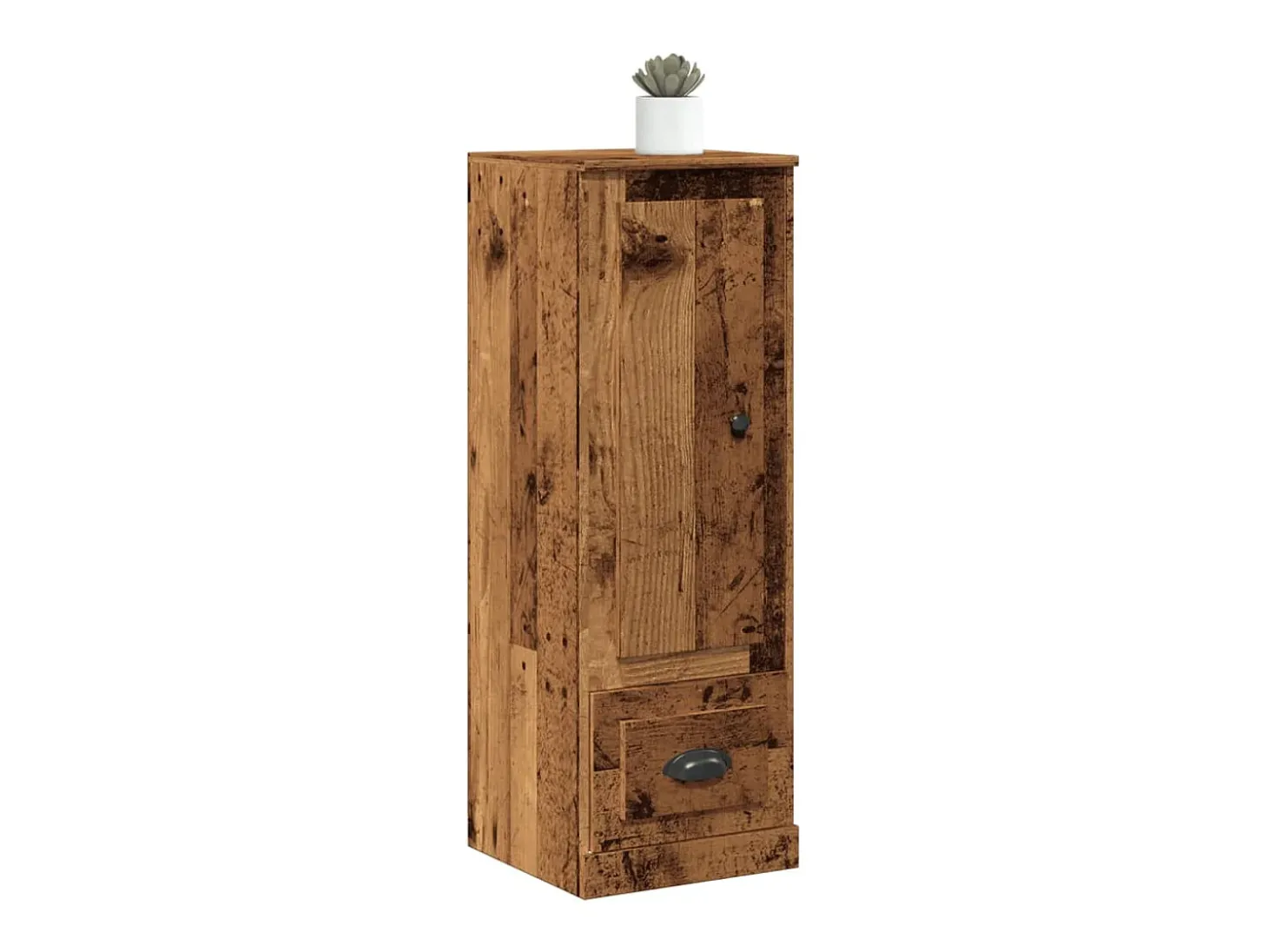 Aparador alto madera vieja 36x35,5x103,5 cm madera contrachapada