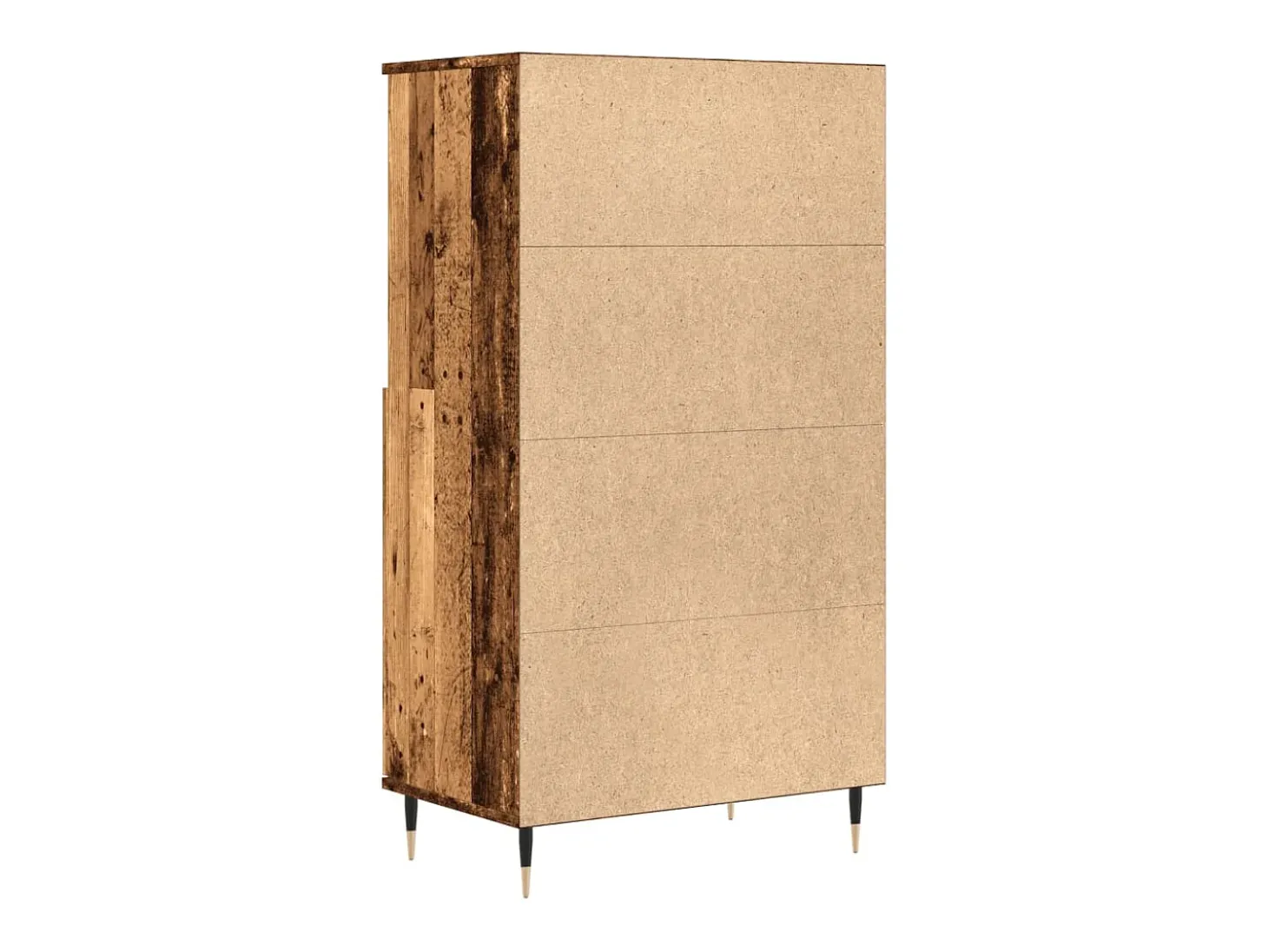 Aparador alto madera vieja 60x36x110 cm madera contrachapada