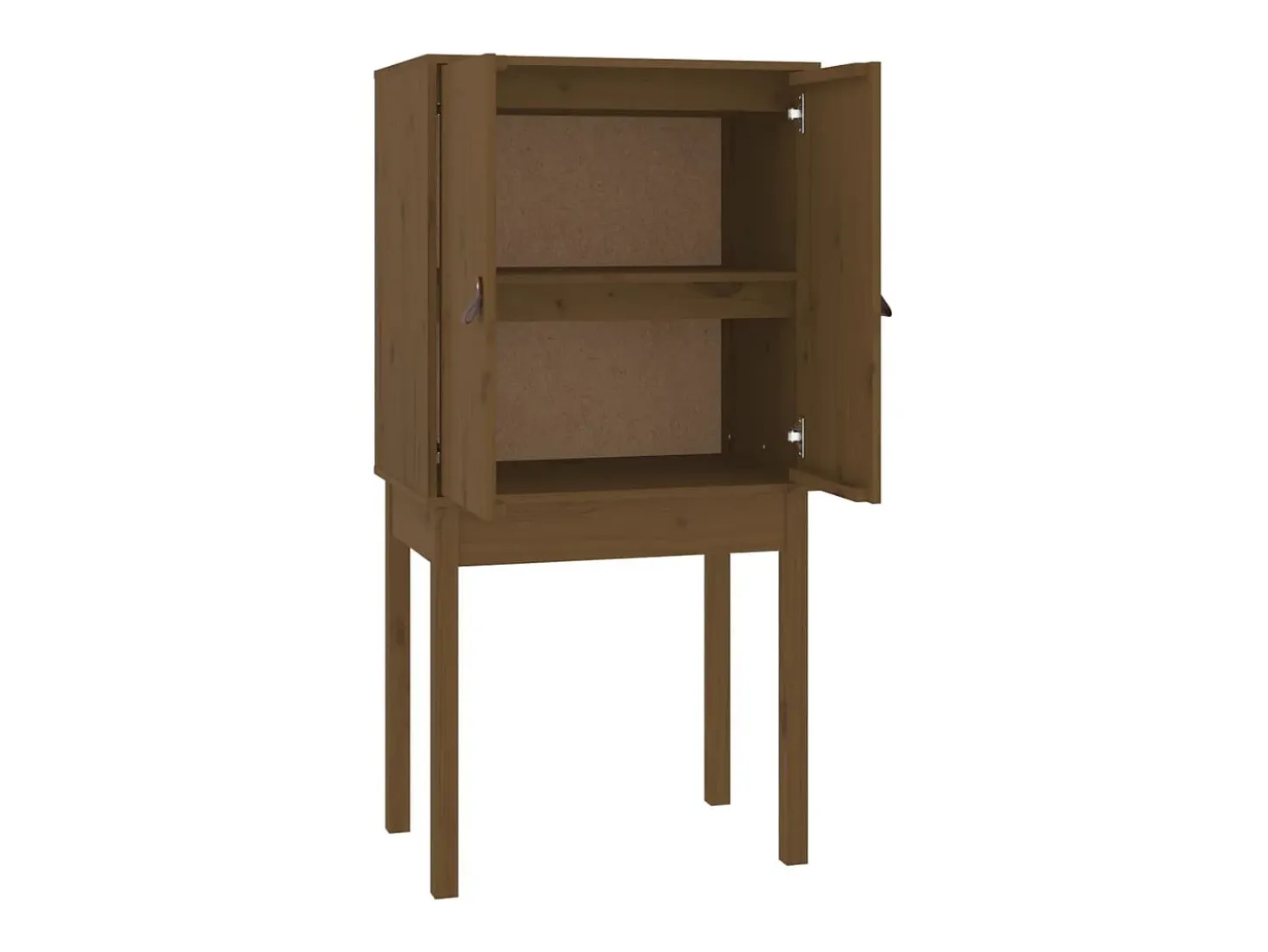 Aparador alto Marrón miel 60x40x120 cm Madera maciza de pino