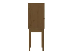 Aparador alto Marrón miel 60x40x120 cm Madera maciza de pino