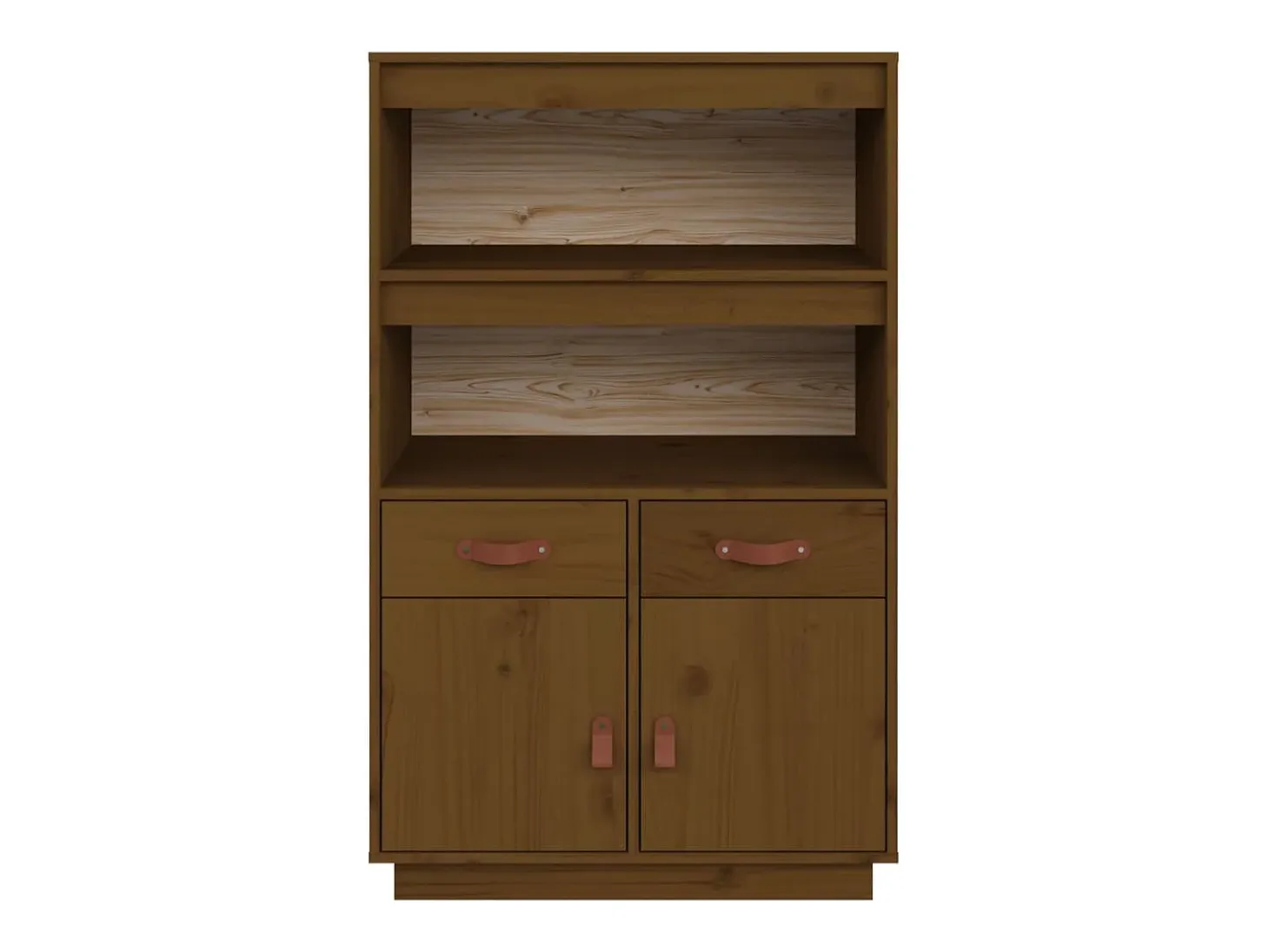 Aparador alto Marrón miel 67x40x108,5 cm Madera maciza de pino