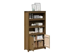 Aparador alto Marrón miel 80x35x154 cm Madera maciza de pino